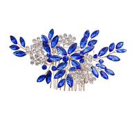 Shuade Elegant Bridal Hair Pin Hair Comb Crystal Headpiece Pearls and Rhinestones Hair Clip for Formal Event Gathering