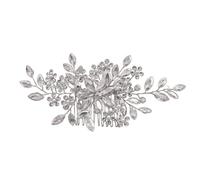 Shuade Elegant Bridal Hair Pin Hair Comb Crystal Headpiece Pearls and Rhinestones Hair Clip for Formal Event Gathering