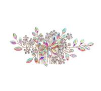 Shuade Elegant Bridal Hair Pin Hair Comb Crystal Headpiece Pearls and Rhinestones Hair Clip for Formal Event Gathering