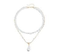 Shuade Elegant Neck Jewelry Elegant Beads Necklace Everyday Wear Necklace Earrings Youthful Women Accessories Alloy Texture Fashion Jewelry For Women