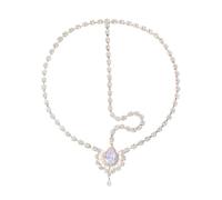 Shuade Elegant Sparkling Forehead Drop Headband Rhinestones Hair Chain Charm Eyebrows Headchain Wedding Ceremony Hair Ornament