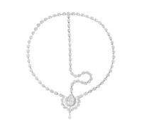 Shuade Elegant Sparkling Forehead Drop Headband Rhinestones Hair Chain Charm Eyebrows Headchain Wedding Ceremony Hair Ornament
