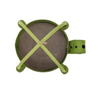 Shuade Large Size Cats Bed with Removable Board Corrugated Paper Texture Felt Covered Turtles Shape Design Lounger Turtles Cats Lounger with Board