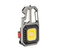 Shuade Portable LED Camping Flashlights Small Light Portable Lamp Offering Bright Illuminations ABS Texture For Campings USB Rechargeable Keychain Light