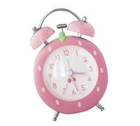 Shuade Quiet Quartzs Strawberry Alarm Clock For Heavy Sleepers Kids Adults Loud Twin Bells Night Light Bedroom Living Room Gift Quiet Ticking Alarm Clock With Night Light