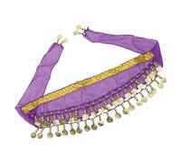Shuade Sparkling Adjustable Dog Belly Dance Skirt Corgy Dancing Costume Hip Scarf with Shimmering Sequins for Stage Show Corgy Dance Waist Chain with Sequins