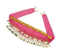 Shuade Sparkling Adjustable Dog Belly Dance Skirt Corgy Dancing Costume Hip Scarf with Shimmering Sequins for Stage Show Corgy Dance Waist Chain with Sequins