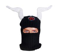 Shuade Wacky Hat For Adult Autumn Winter Knitted Hat Halloween Party Photography Props Terrifying Horn Knitted Cap Funny