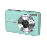 SHUAIGUO-1 Portable 1080P Digital Camera Video Camcorder 44MP Auto Focus 2.5 IPS Screen 16X Digital Anti-shake Face Detect Smile Capture with 32GB Memory Card 2pcs Batteries for Kids