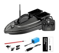 SHUAIGUO-1 RC Bait Boat 500 Meters GPS 40 Point Positioning 2 Hoppers 1.5KG Automatic Return Fishing Bait Boat