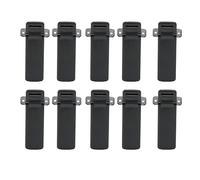 SHUAIGUO 10pcs Radio Belt Clamp/Holder Replacement for Walkie Talkie UV 5R Series, Hard Plastic, Heavy Duty Construction, Secure Fit, Complete Package with 20 Screws