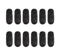 SHUAIGUO 12Pcs Metal Electric Guitar Bridge Saddle Height Adjustment Screws Set, Durable & Heatproof Accessories for Instrument Repair & Replacement (Black)