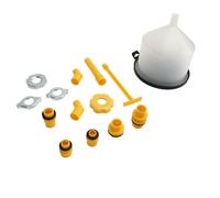 SHUAIGUO 15Pcs Coolant Funnel Kit Car Yacht Boat Sliver - Spill Proof Cooling Fluid Bleeder Adapter, Efficient Filling, Ample Capacity, Versatile Usage
