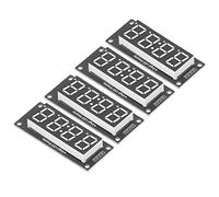 SHUAIGUO 4 Digit 0.56in Green LED Display Module MRA041A, TM1637 Controller, PCB Board, 7 Segment Digital Tube, Plug & Play, Reliable for LED Digital Display (White MRA041B)