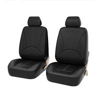 SHUAIGUO 4PCS/Set Universal Car PU Leather Front Car Seat Covers Fine Quality Back Car Seat Cover Auto Interior Car Seat Protector Cover(Black)