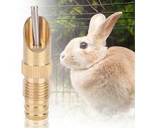 SHUAIGUO Automatic Drinker Waterer Nipple, Cage Accessories for Chicken, Duck, Bird, 360 Degree Stainless Steel Nipple, Detachable, Easy to Use, No Spilling