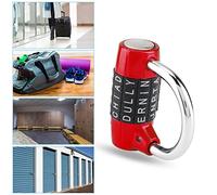 SHUAIGUO Combination Padlock, 5-Digit Dial Code, Resettable, Zinc Alloy, Quenched Steel Shackle, for Gym Lockers, Travel Suitcases & Doors (Red)