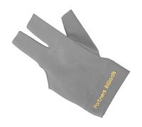 SHUAIGUO Elastic Billiard Pool Cue Glove, 3-Finger Non-Slip Breathable Sturdy, Easy On/Off, Suitable for Left/Right Hand Men & Women, Reduces Friction - Black (Dark Gray)