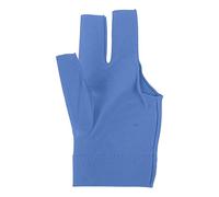 SHUAIGUO Elastic Billiard Pool Cue Glove, 3-Finger Non-Slip Breathable Sturdy, Easy On/Off, Suitable for Left/Right Hand Men & Women, Reduces Friction - Black (Blue)