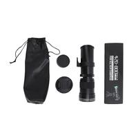 SHUAIGUO EMount Zoom Telephoto Lens Intelligent Aperture Adjustment Versatile Zoom Lens for Astrophotography for A6600 ZVE1, Aluminum Alloy Black