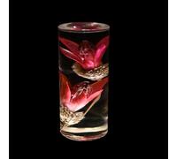 SHUAIGUO Eternal Flower Acrylic Table Lamp, Touch Switch & USB Charging, Ambience Decorative, Bedroom Decorative Piece Gift, Ornament (Lilies&-Color Light)