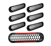 SHUAIGUO Front Bumper Grille Lock Antirust Resistant Sturdy Engine Protection 7pcs Fits 2007-2017