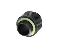 SHUAIGUO G1/4 Thread Fitting Adapter 2pcs Compact Water Cooling Connector for Computer Systems Black Long Short (Standard silk length)