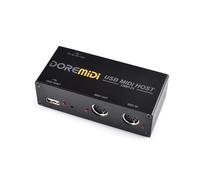 SHUAIGUO High Speed USB MIDI Host Box 1-in 1-out 16 Channel MIDI Box Applicable to MIDI Keyboard Electric Blow Tube Electric Drum USB to MIDI Converter MIDI Interface