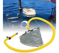 SHUAIGUO Inflatable Boat Foot Pump, Portable 10L High Pressure Air Pump for Canoe, Kayak, Raft & Swimming, Easy Inflation & Durable Plastic
