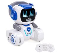 SHUAIGUO Interactive Educational Robot Toy with Dancing and Singing Functions, Remote Controlled Robot for, Electronic Plastic for Boys and Girls (Blue and White)