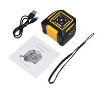SHUAIGUO Professional 2-in-1 Measuring Tool with Steel Tape Measure, High, Yellow/Black ABS, 5M Range, 6 Modes, Global Use, Backlit Display (80M)