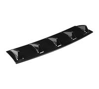 SHUAIGUO Universal Car Rear Bumper Spoiler, ABS Fin Lip Diffuser for Aerodynamic Performance, 1.6% Drag Reduction, Black, Universal Fit for, Stylish Design, Double-sided Tape and (L XL XXL)