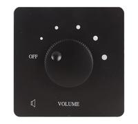 SHUAIGUO Wall Volume Control 50W with 5 Gears Tuning for Enhanced Home Experience Durable and Reliable Flame Retardant Design - 1 Unit (Black)