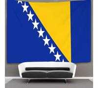 SHUAIOIN 3D Bosnia And Herzegovina Print Wall Blanket Home Decoration Bedding Poster Wall Art Tapestry Wall Hanging Tapestry Soft Polyester for Bedroom Living Room, Dorm & Room Decor 180cmx230cm