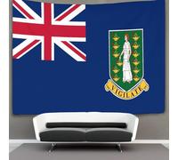 SHUAIOIN 3D British Virgin Islands Print Wall Blanket Home Decoration Bedding Poster Wall Art Tapestry Tapestry Wall Hanging Soft Polyester for Living Room Bedroom Dorm Deco 180cmx230cm