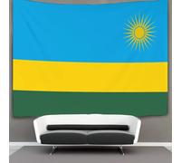 SHUAIOIN 3D Rwanda Printed Wall Blanket Home Decoration Bedding Poster Wall Art Tapestry Wall Hanging Tapestry Soft Polyester for Kids Boys Girls Bedroom Living Room 150cmx200cm