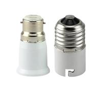 Shuangliao B22 to E27 Socket Converter - BC to ES Lamp Base Adapter for LED and Incandescent Bulbs