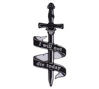 Shuangliao Dragon Bookmark, I Will Not Die Todays Swordes Bookmark, Black and Gold Dragons with Sun and Clouds Bookmark, Stationery Supplies, Book Accessories for Book Lovers, Friends and Families