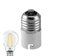 Shuangliao Socket Adapter - B22 to E27 & E27 to B22 Converter, BC to ES Lamp Base for LED & Incandescent Bulbs