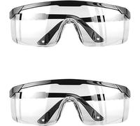 shuangtuo 2-Piece Protective Eyewear Anti-Scratch Anti-Fog Safety Goggles Work Protection Equipment Construction Lab Chemical-Specific Safety Glasses