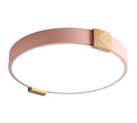 SHUANGZ 15.7 Inch Ceiling Light Fixtures, with Remote Control Modern Ultra Thin Low Profile Light Fixture Round Design LED Ceiling Lamp for Kitchen, Bathroom, Bedroom, Hallway -