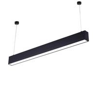 SHUANGZ 47-inch Chandelier Long Bar Non-Dimmable Close-to-Pendant Ceiling Light Architectural Lighting Fixture Cold White Light Aluminum Island Lighting Lamp For Dining Rooms And Living Rooms