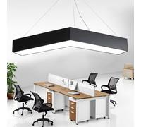 SHUANGZ Black Led Pendant Light, Industrial Hanging Ceiling Lamp Modern Minimalist Restaurant Room Den Bedroom Lamp Ceiling Lights Suspension Light Energy Saving Semi-Flush Mount Lighting Fixture