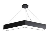 SHUANGZ Black Led Pendant Light, Industrial Hanging Ceiling Lamp Modern Minimalist Restaurant Room Den Bedroom Lamp Ceiling Lights Suspension Light Energy Saving Semi-Flush Mount Lighting Fixture