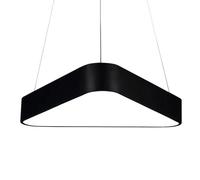 SHUANGZ Triangular Design Ceiling Lights Suspension Light White Light LED Acrylic Lampshade Office Pendant Light Fixture Modern Black Chandelier Lighting for Shops, Living Rooms, Dining Rooms