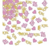 ShuanQ Her Royal Fiveness Confetti - Royal Theme 5th Birthday Party Table Decoration Scatters for Girls - Five Years Birthday Party Supplies and Ideas