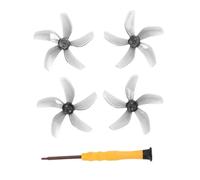 SHUAPOZ Five Leaves Propellers Colorful Paddles Props Paddle Low-Noise Propeller For DJI Drone(Grey 2 Pairs)