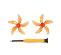 SHUAPOZ Five Leaves Propellers Colorful Paddles Props Paddle Low-Noise Propeller For DJI Drone(Orange 1 Pair)