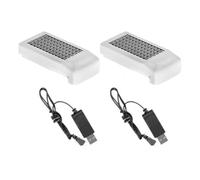 SHUAPOZ Replacement parts For V9 Drone for Spare Part 3.7V 800mAh for Lipo Battery/USB Charger 4D-V9 Accessory(2Battery 2Charger)