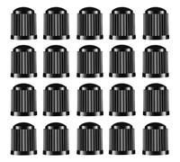 SHUBEIEUMI 20 Pcs Tyre Valve Caps, with O Seal Ring, Plastic dust Caps for Car Tires Stem Covers, for SUV Bicycle